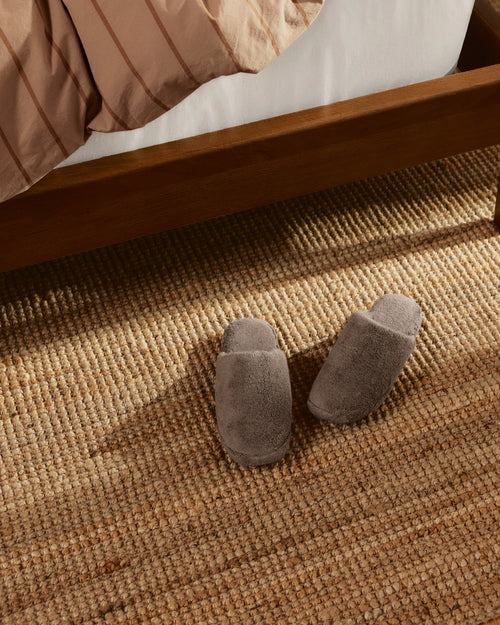 Classic Plush Slippers (Warm Grey)
