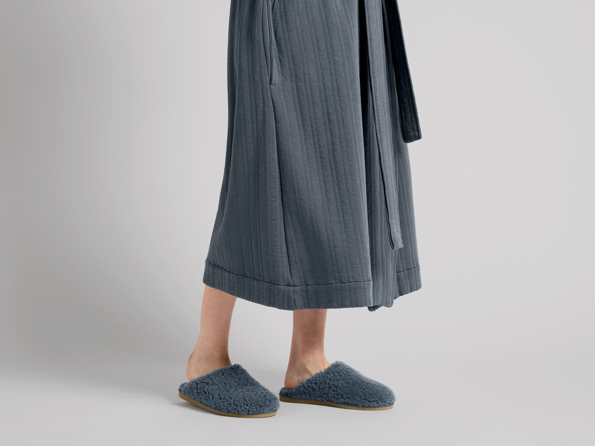 Shearling Wool Clogs (Dusk)